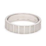 Load image into Gallery viewer, A Mighty Match Matte Finish Platinum Couple Rings with Single Diamonds JL PT 953
