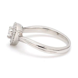 Beautiful Platinum Love Bands with Diamonds JL PT 903