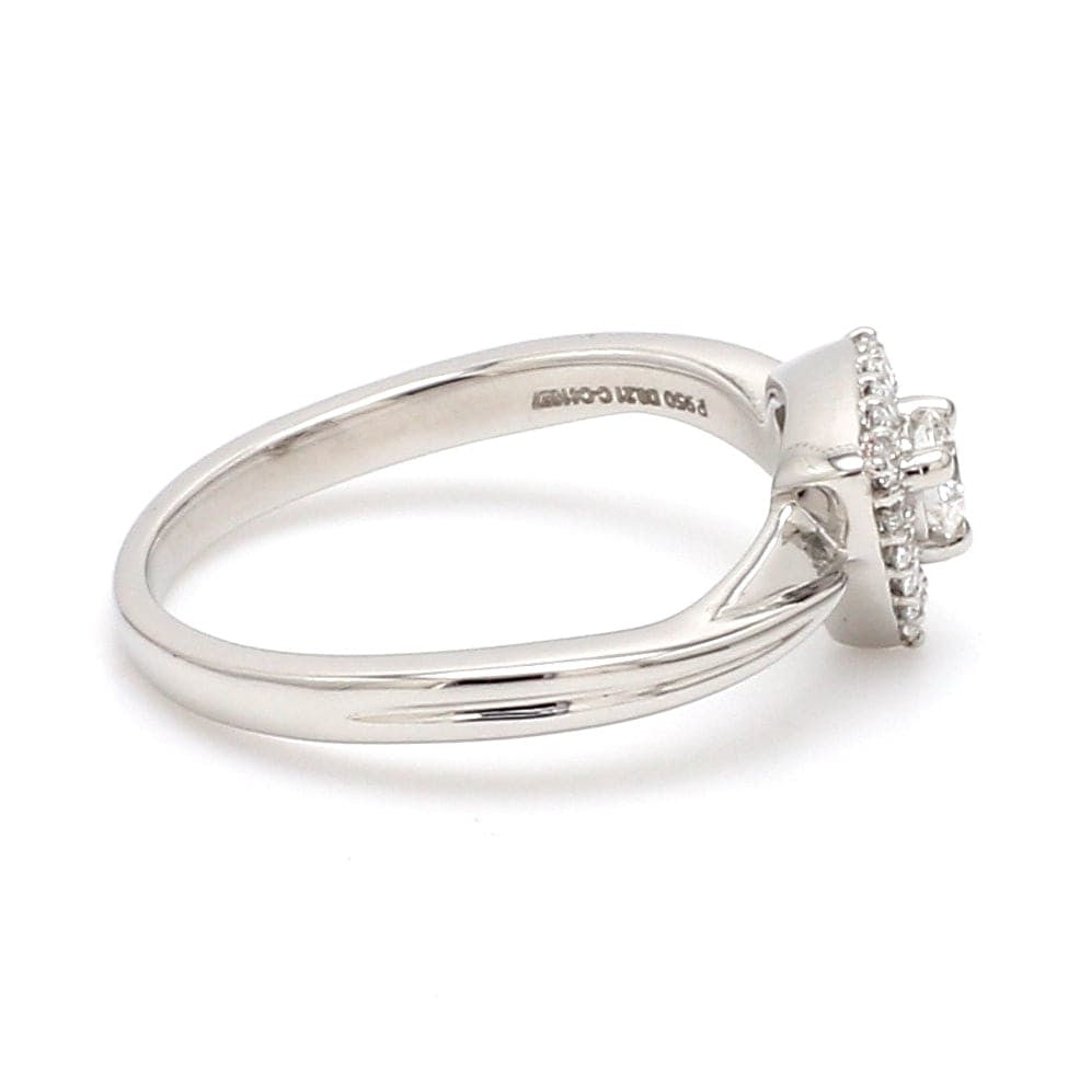 Beautiful Platinum Love Bands with Diamonds JL PT 903