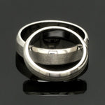 Load image into Gallery viewer, Beveled Edges Plain Platinum Couple Ring JL PT 616 - A Solid
