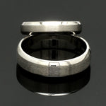 Load image into Gallery viewer, Beveled Edges Plain Platinum Couple Ring JL PT 616 - A Solid
