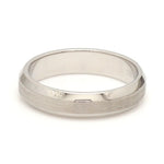 Load image into Gallery viewer, Beveled Edges Plain Platinum Couple Ring JL PT 616 - A Solid
