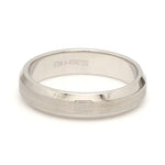 Load image into Gallery viewer, Beveled Edges Plain Platinum Couple Ring JL PT 616 - A Solid
