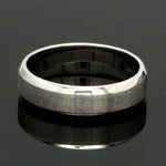 Load image into Gallery viewer, Beveled Edges Plain Platinum Couple Ring JL PT 616 - A Solid
