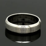 Load image into Gallery viewer, Beveled Edges Plain Platinum Couple Ring JL PT 616 - A Solid
