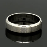 Load image into Gallery viewer, Beveled Edges Plain Platinum Couple Ring JL PT 616 - A Solid
