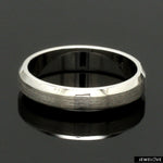 Load image into Gallery viewer, Beveled Edges Plain Platinum Couple Ring JL PT 616 - A Solid
