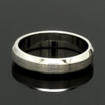 Load image into Gallery viewer, Beveled Edges Plain Platinum Couple Ring JL PT 616 - A Solid
