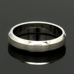 Load image into Gallery viewer, Beveled Edges Plain Platinum Couple Ring JL PT 616 - A Solid
