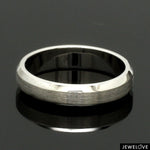 Load image into Gallery viewer, Beveled Edges Plain Platinum Couple Ring JL PT 616 - A Solid
