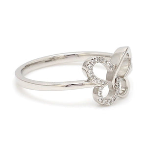 Butterfly Platinum Diamond Ring for Women JL PT LR 132