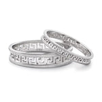 Load image into Gallery viewer, Carved Out Platinum Love Bands JL PT 135
