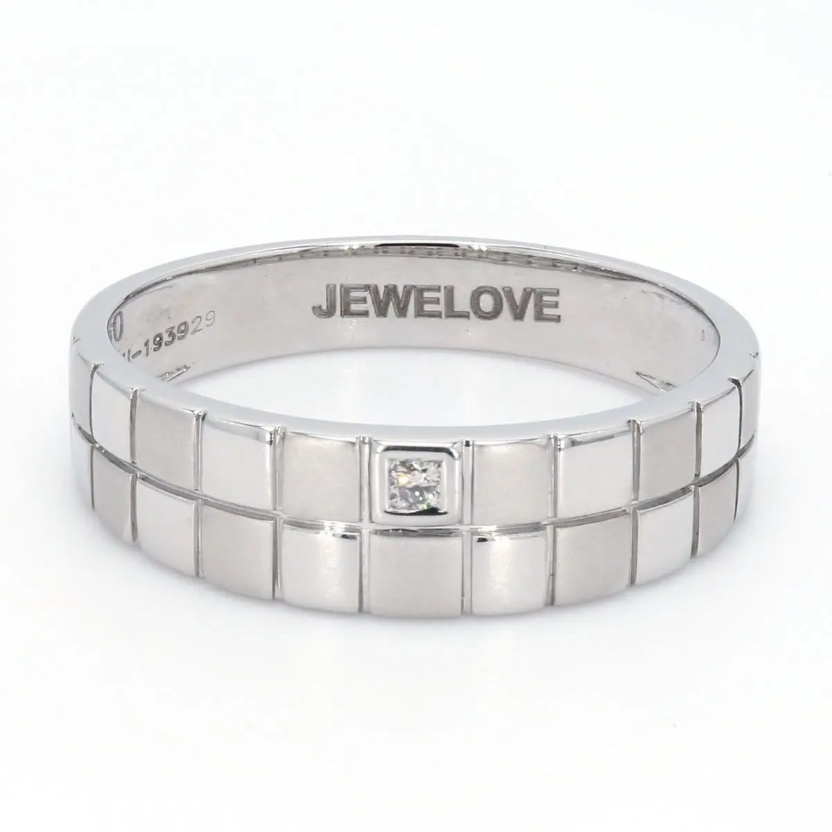 Chess Inspired Couple Bands in Platinum JL PT 423