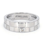 Load image into Gallery viewer, Chess Inspired Couple Bands in Platinum JL PT 423
