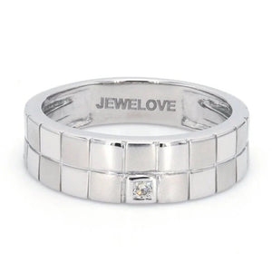 Chess Inspired Couple Bands in Platinum JL PT 423