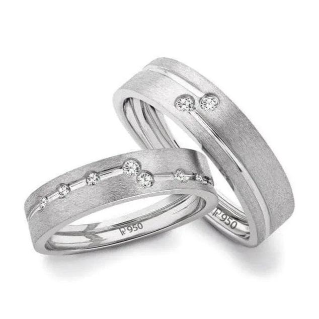 Chic Platinum Love Bands JL PT 110