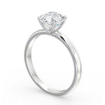 Load image into Gallery viewer, Classic 4 Prong Platinum Cushion Cut Solitaire Ring

