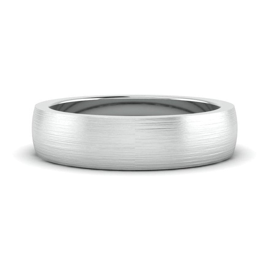 Classic Matte Finish Plain Platinum Band for Men JL PT 667