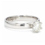 Load image into Gallery viewer, Classic 6 Prong Solitaire Ring made in Platinum SKU 0011
