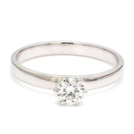 Load image into Gallery viewer, Classic 6 Prong Solitaire Ring made in Platinum SKU 0011
