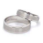 Load image into Gallery viewer, Classic Platinum Love Bands without Diamonds JL PT 104
