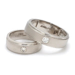 Load image into Gallery viewer, Classic Platinum Solitaire Love Bands JL PT 101
