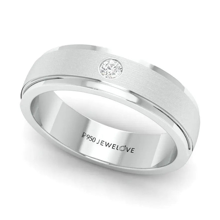 Classic Platinum Solitaire Love Bands JL PT 101