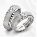 Load image into Gallery viewer, Classic Platinum Solitaire Love Bands JL PT 101
