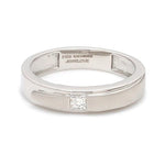 Load image into Gallery viewer, Conjoining Platinum Rings for Couples with Single Diamonds JL PT 599
