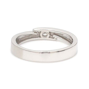 Conjoining Platinum Rings for Couples with Single Diamonds JL PT 599