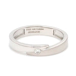 Load image into Gallery viewer, Conjoining Platinum Rings for Couples with Single Diamonds JL PT 599
