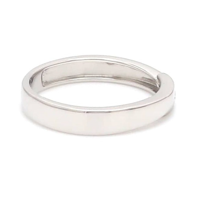 Conjoining Platinum Rings for Couples with Single Diamonds JL PT 599