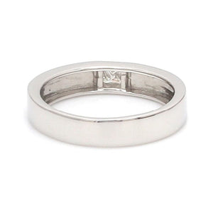 Conjoining Platinum Rings for Couples with Single Diamonds JL PT 599