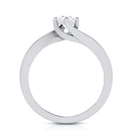 Load image into Gallery viewer, Curvy 0.40 cts. Platinum Solitaire Engagement Ring for Women JL PT G-124
