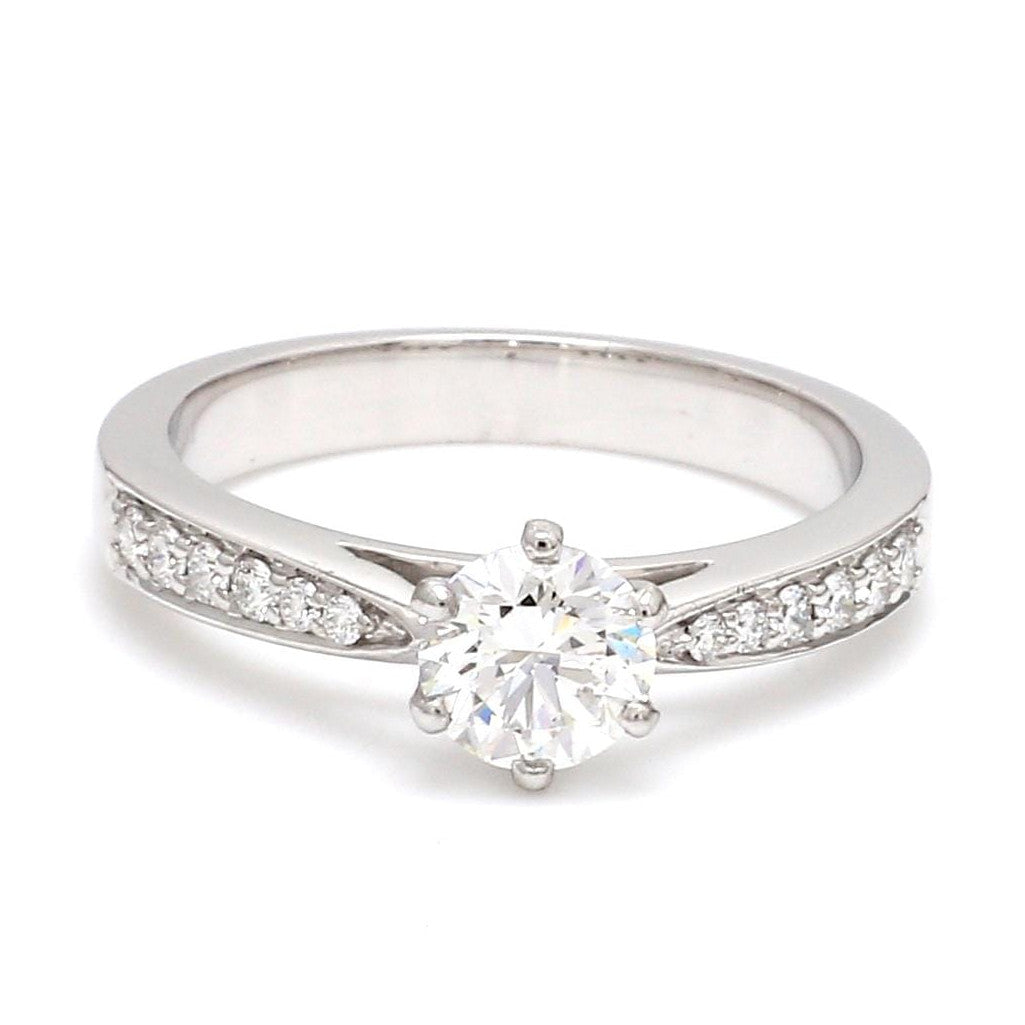 70-Pointer Platinum Diamond Solitaire Ring JL PT 917