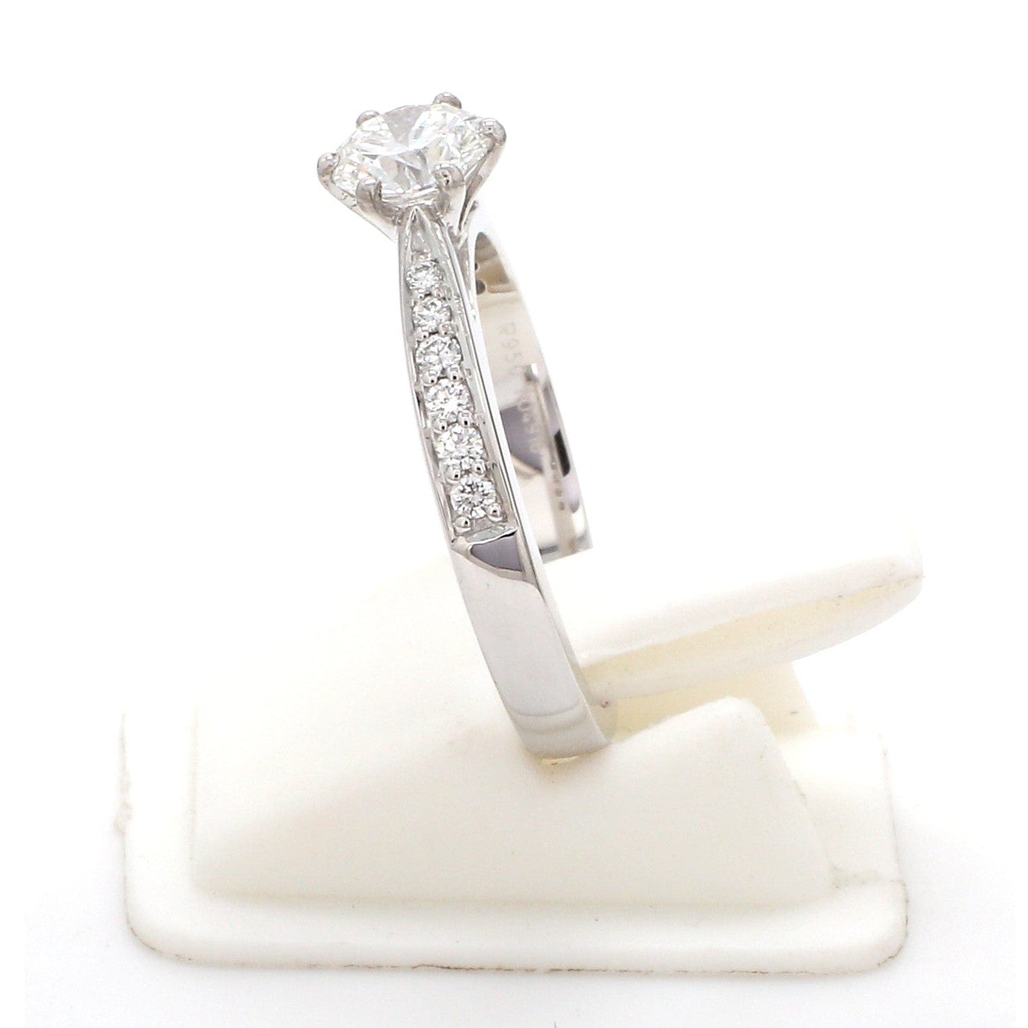 70-Pointer Platinum Diamond Solitaire Ring JL PT 917