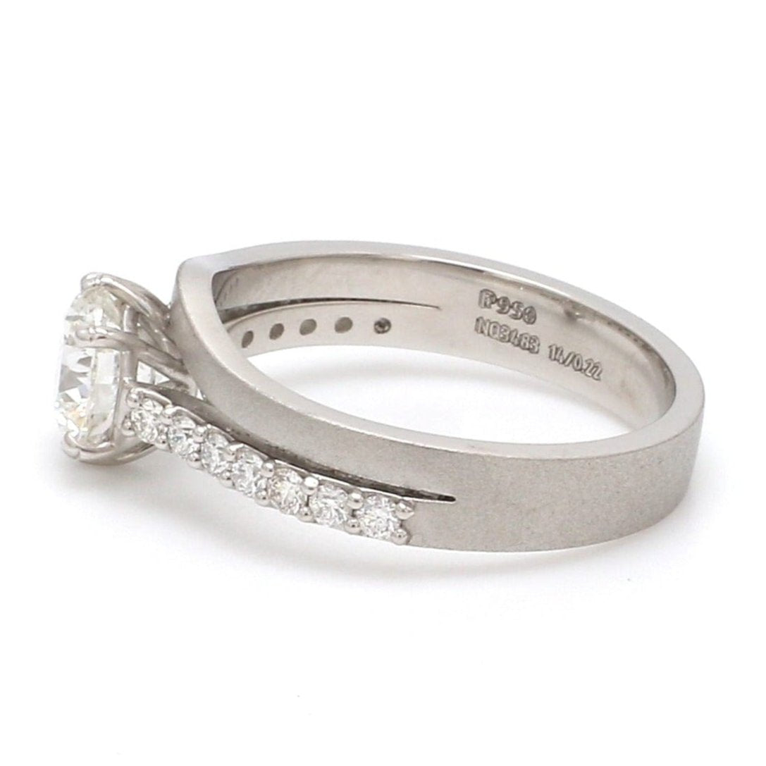 Customised 1-Carat Platinum Solitaire Ring JL PT 962