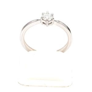 25 Pointer Basket 6 Prong Solitaire Ring made in Platinum SKU 0012-A