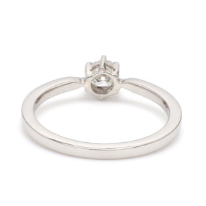 25 Pointer Basket 6 Prong Solitaire Ring made in Platinum SKU 0012-A