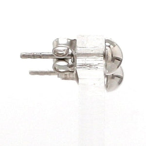 5mm Platinum Half Ball Earrings Studs JL PT E 187-A