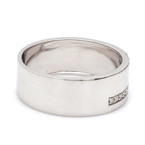 Designer Platinum Love Bands with Diamonds JL PT 162