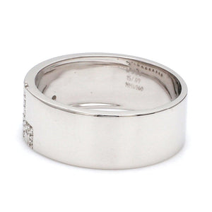 Designer Platinum Love Bands with Diamonds JL PT 162