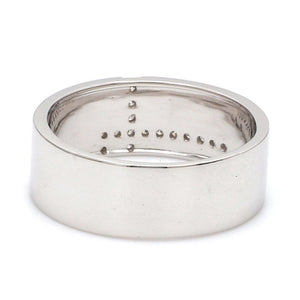 Designer Platinum Love Bands with Diamonds JL PT 162