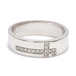 Load image into Gallery viewer, Designer Platinum Love Bands with Diamonds JL PT 162
