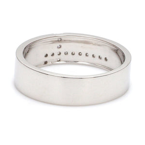 Designer Platinum Love Bands with Diamonds JL PT 162