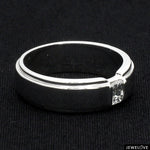 Load image into Gallery viewer, Emerald Cut Diamond Platinum Hi-Polish Ring for Men JL PT 1239
