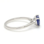 Load image into Gallery viewer, Heart Cut Blue Sapphire Platinum Ring JL PT 19008-Z
