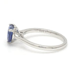 Load image into Gallery viewer, Heart Cut Blue Sapphire Platinum Ring JL PT 19008-Z
