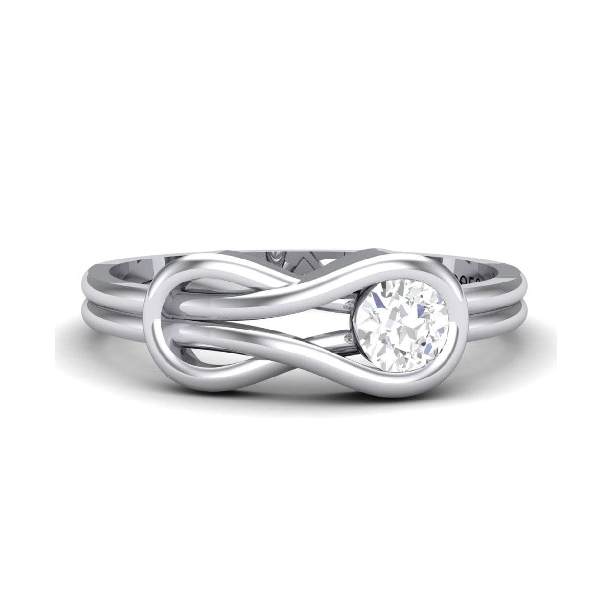 Infinity Platinum Solitaire Ring for Women JL PT 468