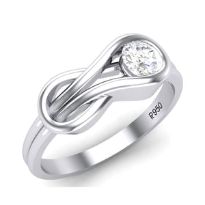 Infinity Platinum Solitaire Ring for Women JL PT 468
